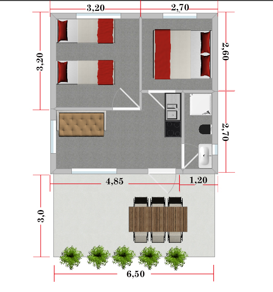 outdooru dachzelt Dachzelt Family 1-4 Personen berdachter Eingang viel Platz